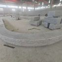 西宁 芝麻白异形坐凳，自然面光面弧形加工