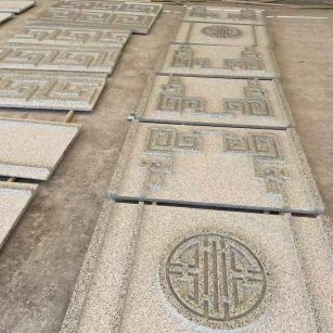 西宁 白麻花岗岩外墙立面雕刻板