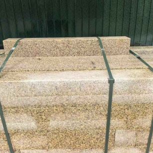 西宁 黄金麻花岗岩石材机切面栏杆料半成品