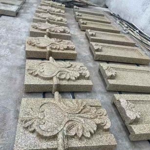 西宁 黄金麻花岗岩别墅外墙雕刻板