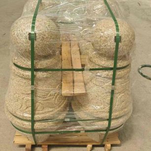 西宁 黄金麻异形定制雕花——棒棒糖挡车柱