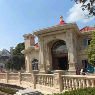 西宁 黄金麻花岗岩欧式别墅