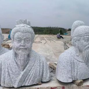 西宁 白麻花岗岩石材人物立体雕刻