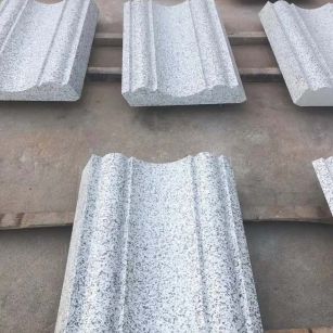 西宁 白麻花岗岩光面别墅线条