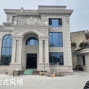 西宁 白麻花岗岩别墅外墙干挂