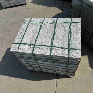 西宁 白麻花岗岩石材自然面蘑菇石成品