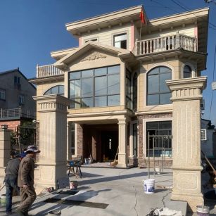 西宁 黄金麻花岗岩荔枝面别墅外墙干挂私家专属