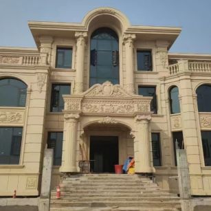 西宁 黄金麻花岗岩别墅外墙干挂