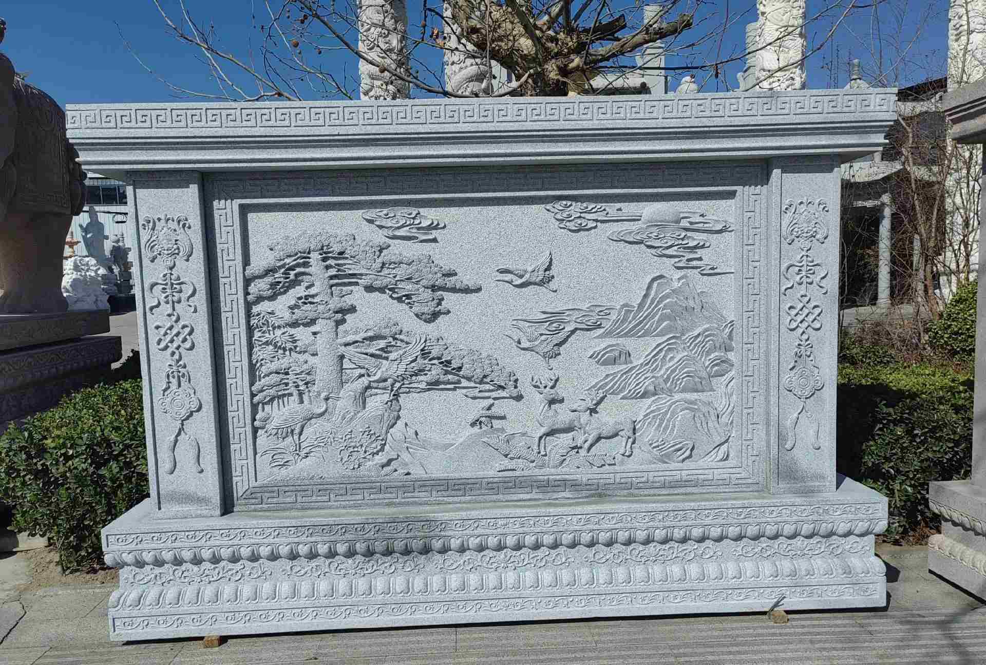 西宁 芝麻白大型照壁，屏风，影壁