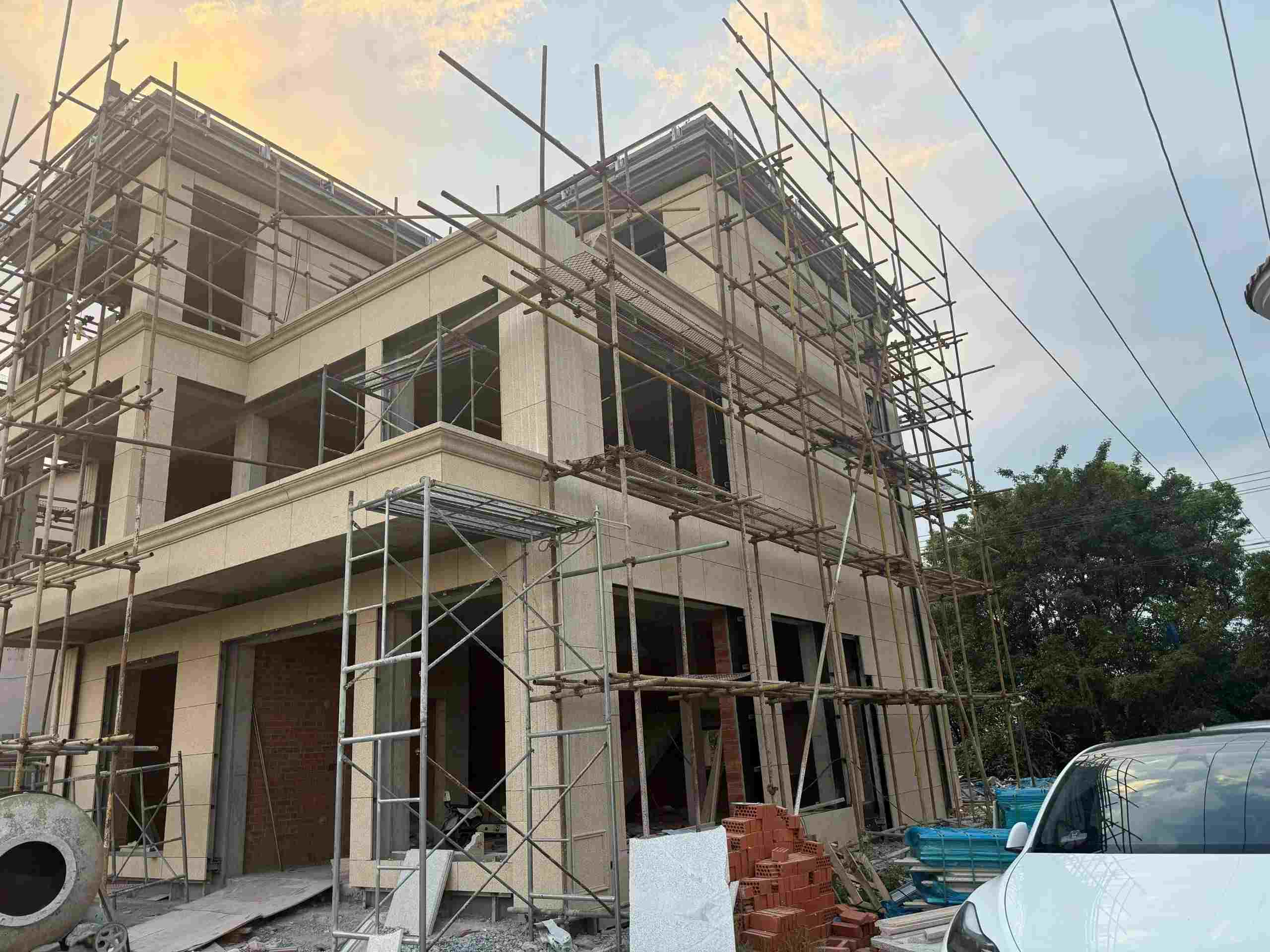 西宁 黄金麻荔枝面花岗岩外墙干挂