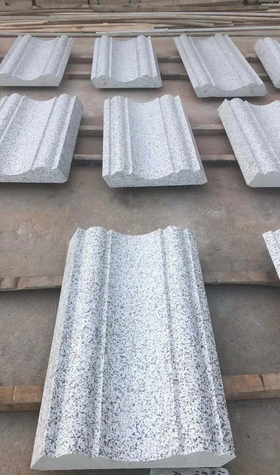 西宁 白麻花岗岩光面别墅线条