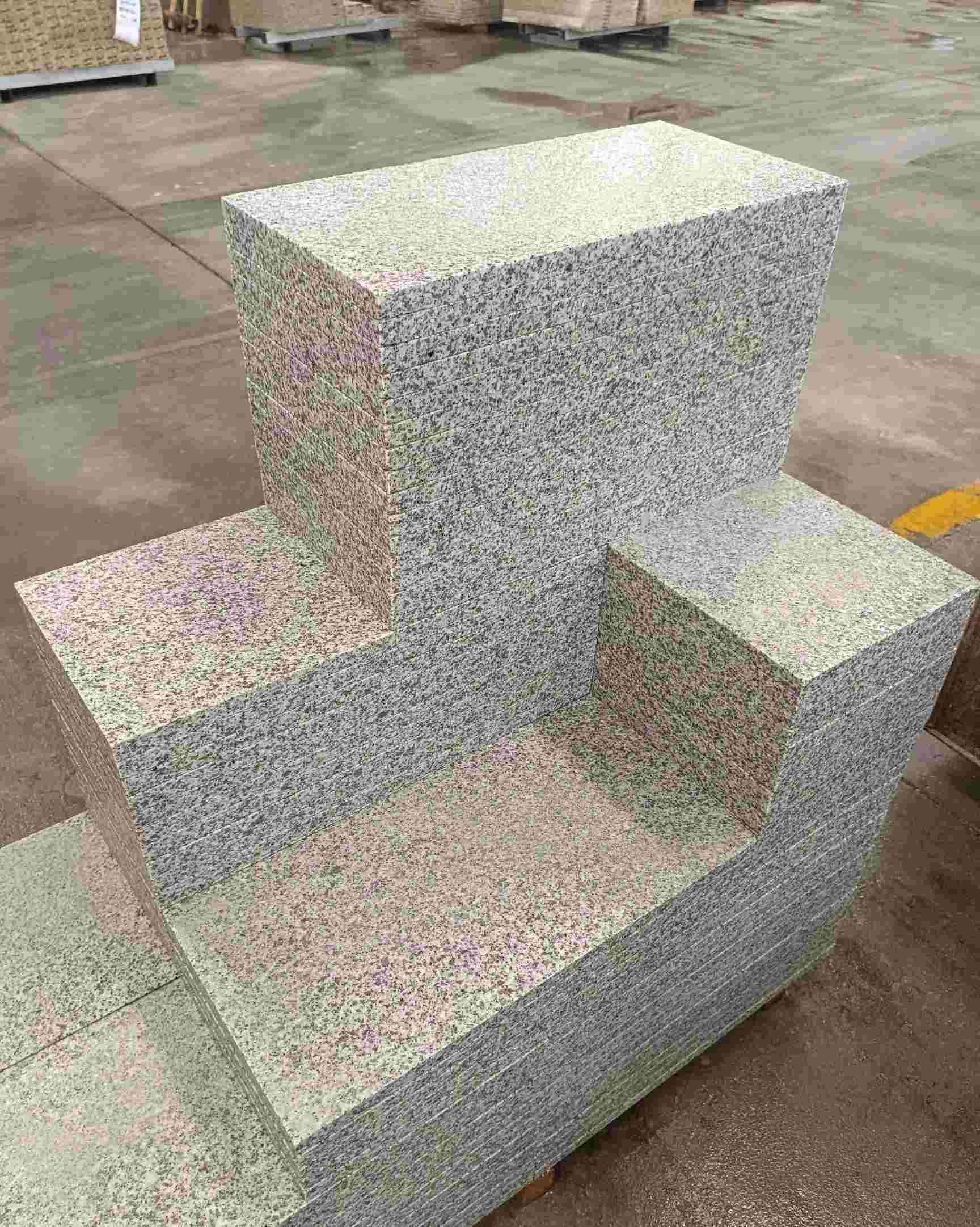 西宁 白麻花岗岩荔枝面地铺石